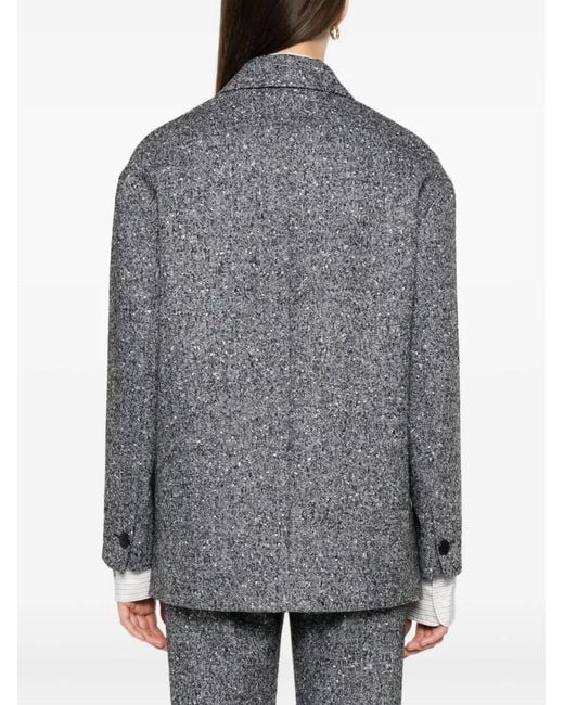 Ermanno Scervino Gray Two-Button Blazer