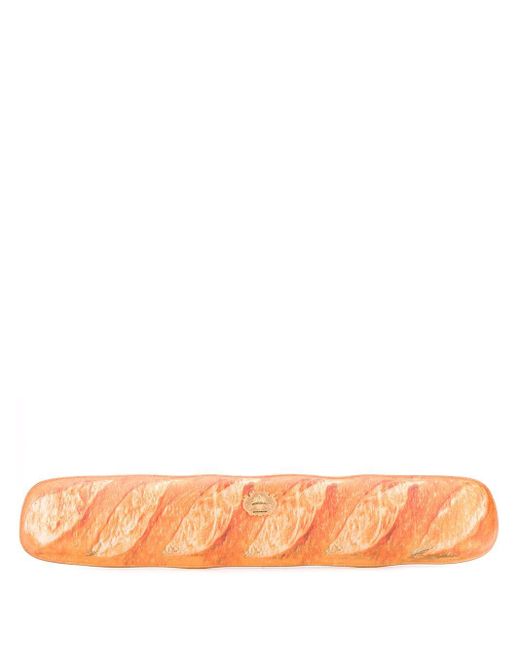 Moschino Orange Baguette Clutch