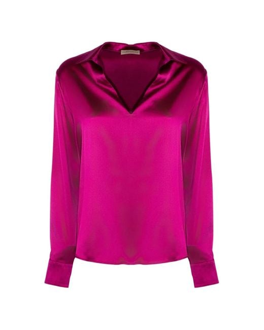 Purotatto Pink Long-Sleeve Blouse