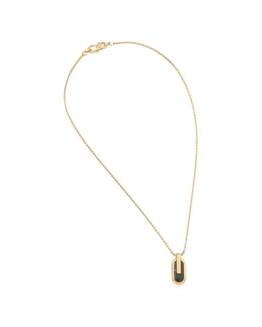 Guess White Crystal-Embellished Necklace for men