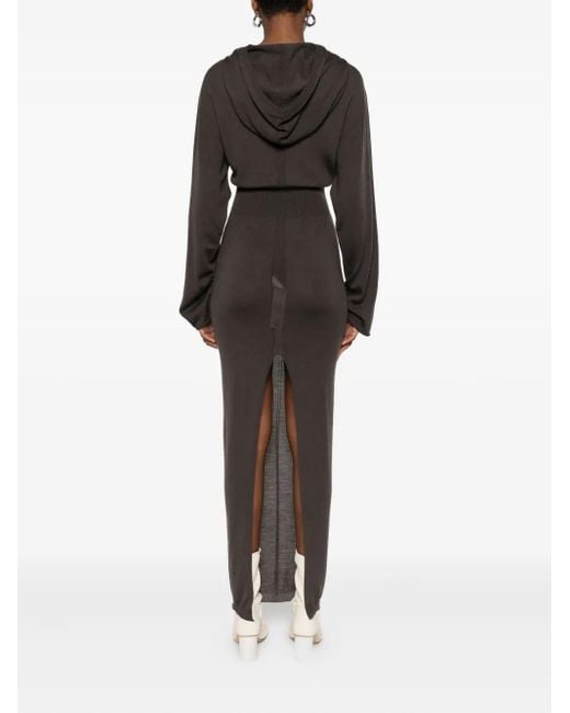 Robe À Manches Longues Rick Owens en coloris Gray