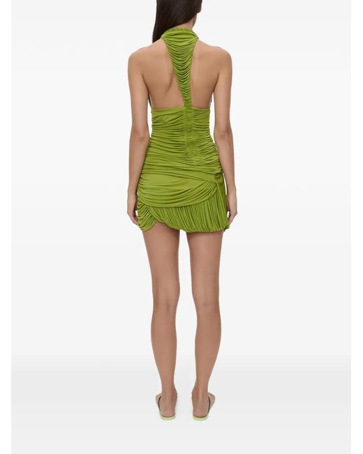 Christopher Esber Green Beach Glass Bubble Mini Dress