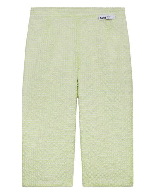 Gcds Green Vichy Capri Trousers