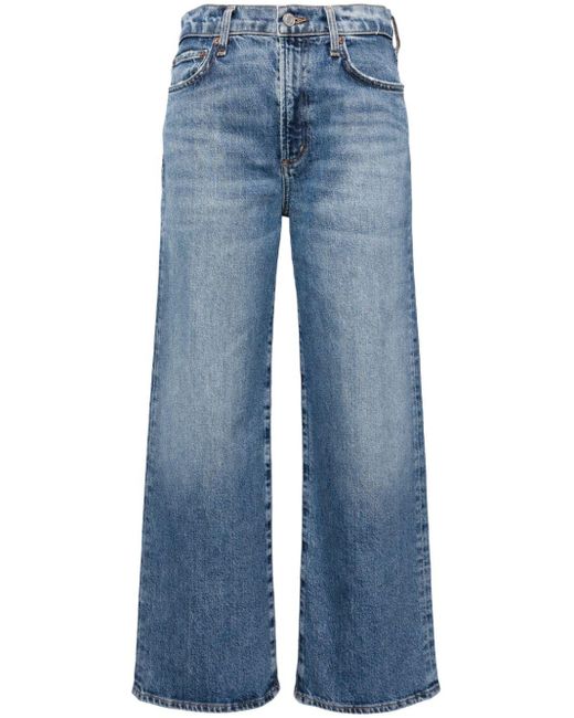 Agolde Blue Harper Cropped-Jeans