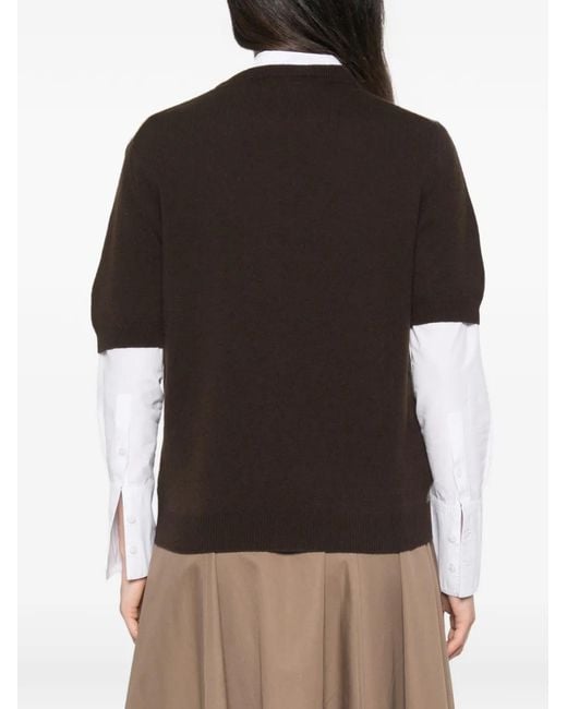 Prada Black Crew Neck Short-Sleeve Top