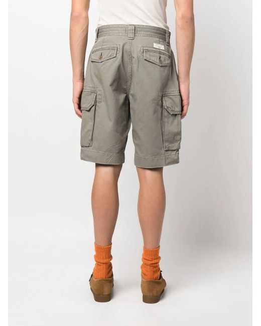Polo Ralph Lauren Gray Cotton Cargo Shorts for men