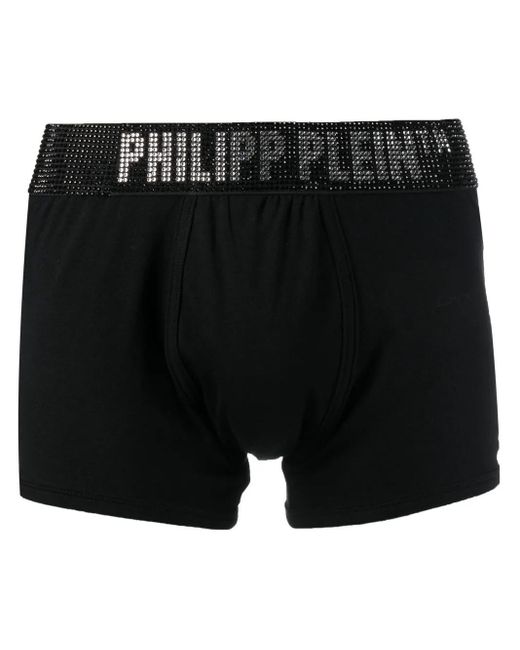 Philipp Plein Black Boxer Stones for men