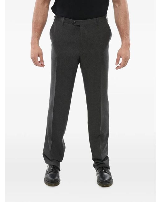 Corneliani Black Leader Wool Trousers for men
