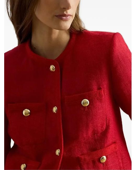 Ralph Lauren Red Button Pocket Jacket