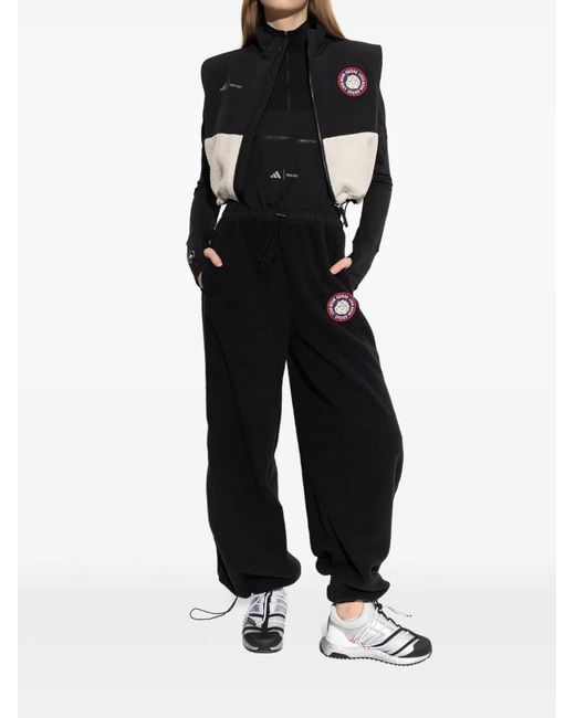 Adidas Black X Moon Boot Logo-Patch Dungarees
