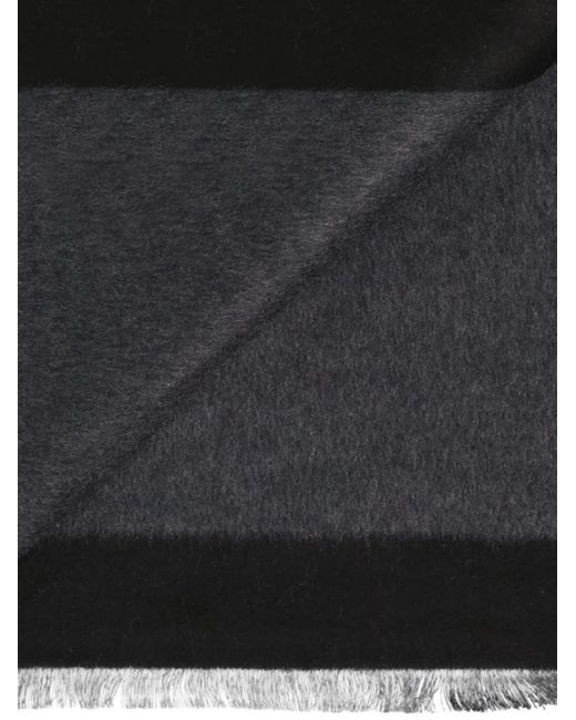 Saint Laurent Black Logo-Detail Scarf