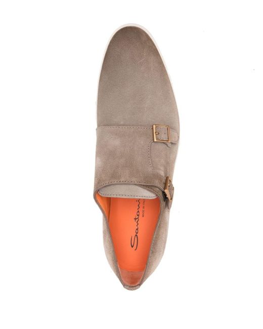 Santoni Monk-Schuhe mit Gummisohle in Brown für Herren