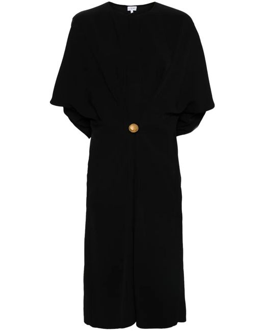Loewe Black Pebble Midi Dress
