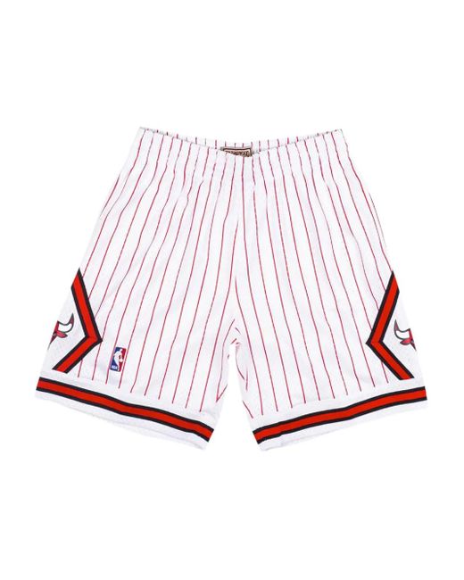 Mitchell & Ness White Nba Chicago Bulls 1995 Reload Swingman Shorts for men