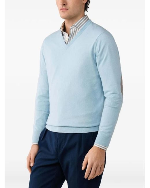 Hackett Blue Pull À Col V for men