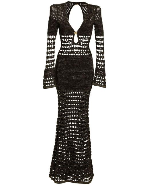 Robe Elvana en crochet retroféte en coloris Black