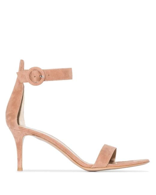 Gianvito Rossi Multicolor Portofino 70Mm Suede Sandals