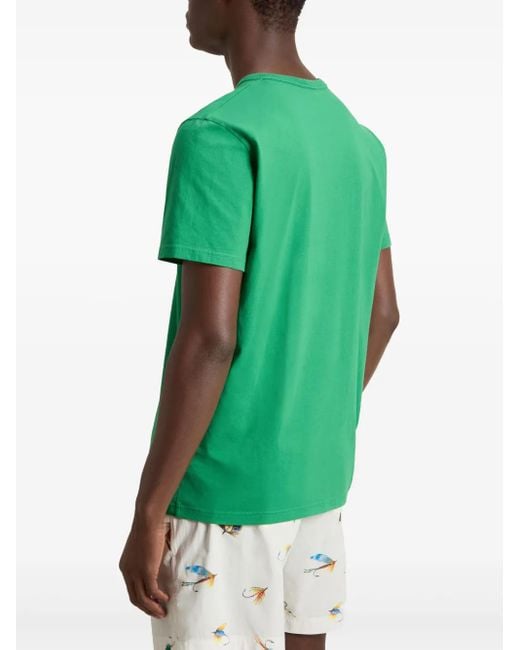 Woolrich Green Graphic-Emblem T-Shirt for men