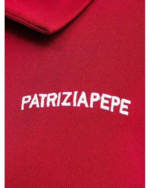 Patrizia Pepe Red Button-Fastening Sweater