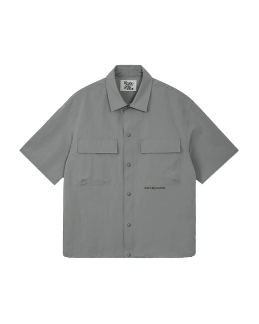 Rest&Recreation Gray Hemd Mit Brusttasche