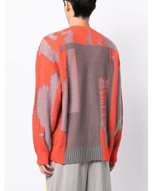 A_COLD_WALL* Pink Erosion Oversize Jumper for men