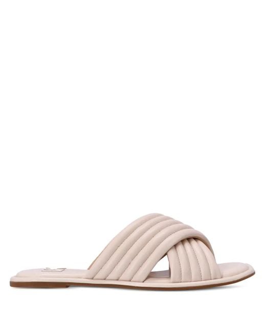MICHAEL Michael Kors Pink Portia Quilted Leather Slides