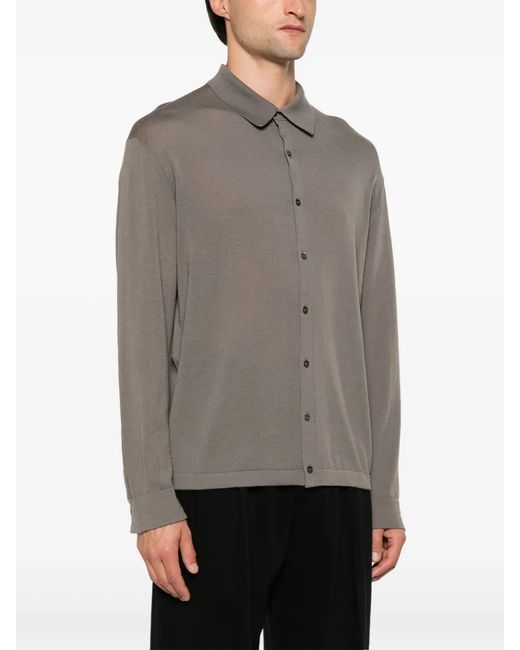 D4.0 Brown Wool Cardigan for men
