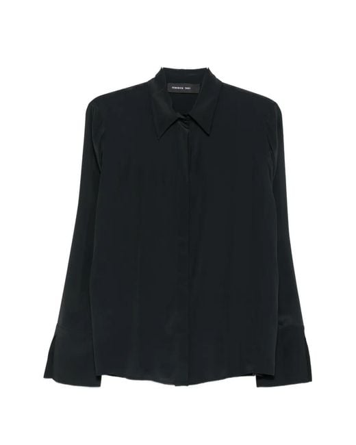 FEDERICA TOSI Black Long-Sleeve Shirt