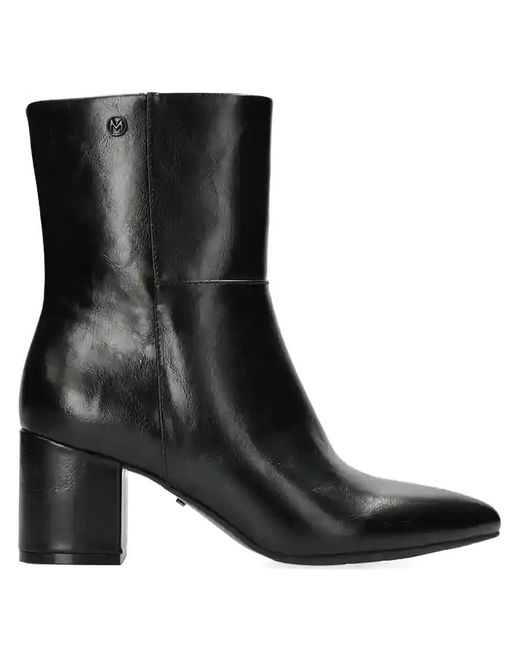 Mexx Black Pointed Block Heel Boots