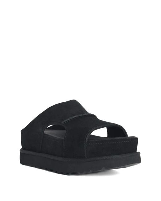 Ugg Blue 'Goldenstar Hi' Suede Slippers