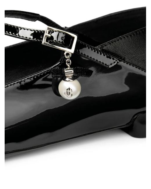Jimmy Choo Black Eleri Ballerina Flats