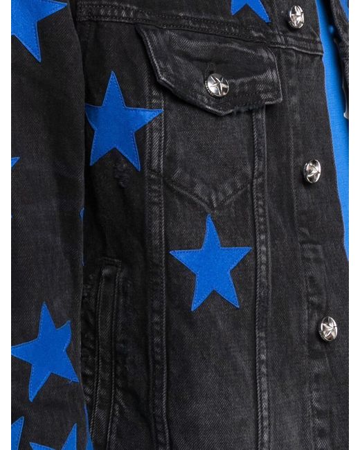 Amiri Blue Chemist Star Denim Jacket for men