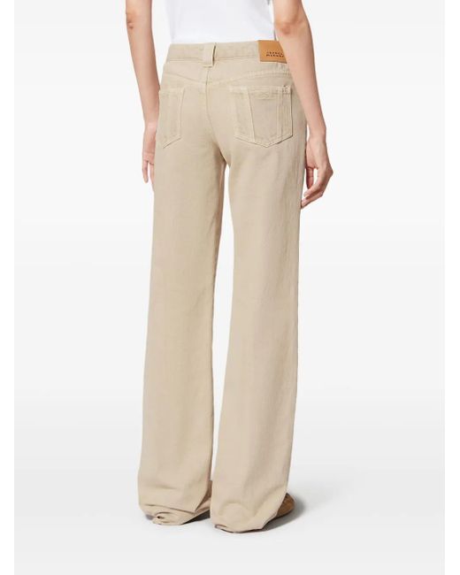 Isabel Marant Natural Jaylis Five-Pockets Jeans