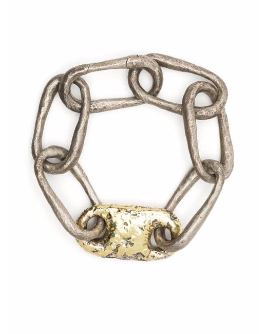 Parts Of 4 Metallic Roman Medium Link Bracelet