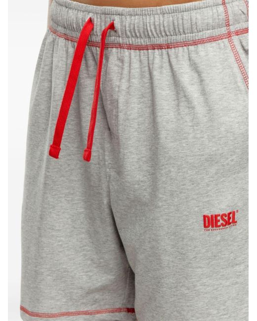 DIESEL White Umset-wilort Contrast-stiching Pyjama (set Of Two) for men