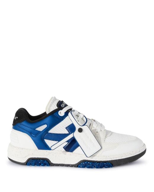 Off-White c/o Virgil Abloh Blue Slim Out Of Office Colour-block Sneakers for men