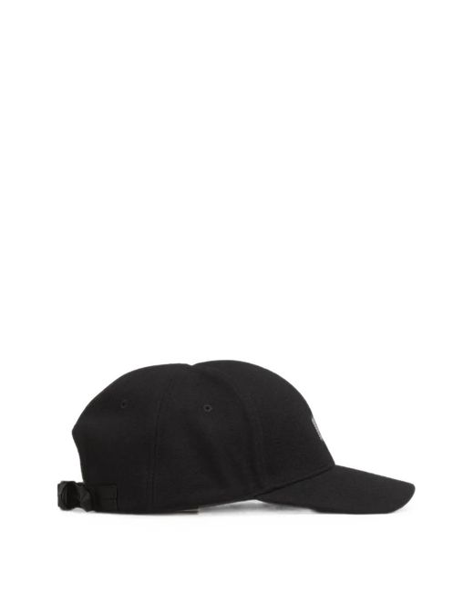 C P Company Black Logo-Patch Baseball Cap for men