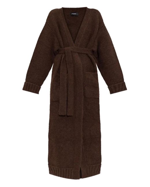 DSquared² Brown Belted Cardi-Coat