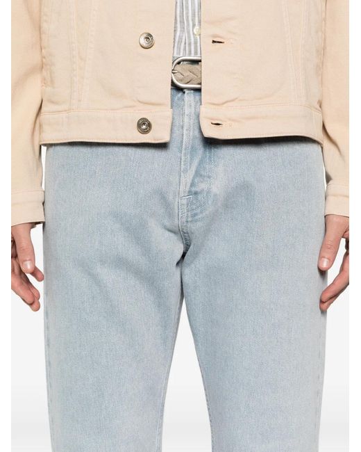 Eleventy White Button-Fastening Jeans for men