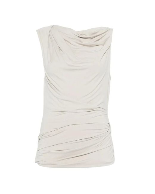 Entire studios White Drape Gathered Top