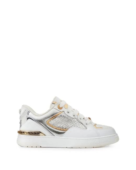 Versace White Greca Medusa Sneakers for men