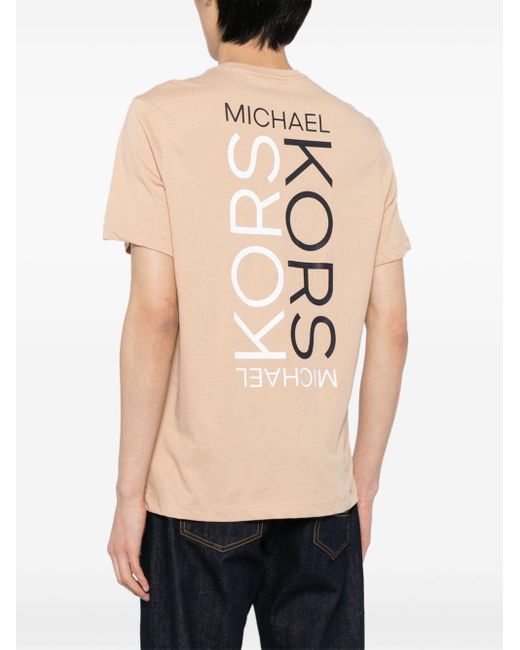 Michael Kors Natural Logo-print Cotton T-shirt for men