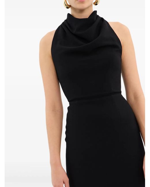Rebecca Vallance Black Elora Midi Dress