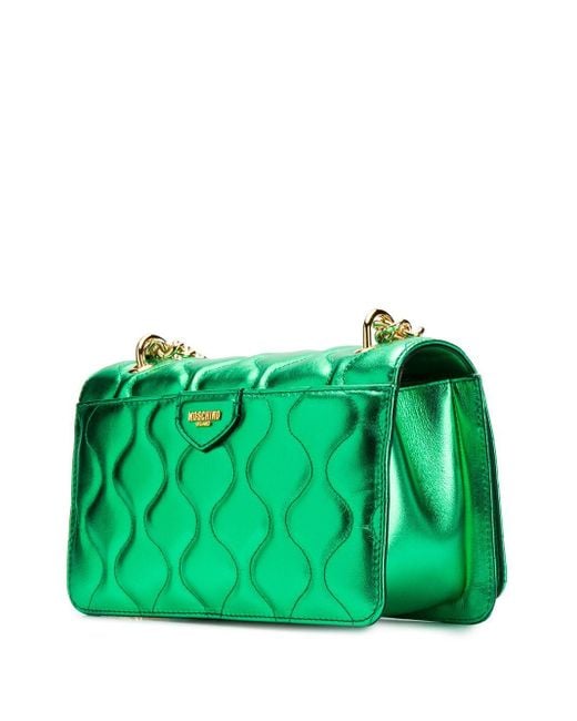 Moschino Dollar Sign Plaque Shoulder Bag in Green Lyst Canada