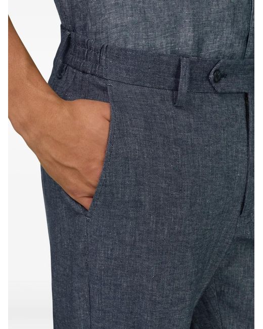 Pantalones Con Lateral Elástico Boggi de hombre de color Blue