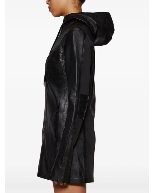 Natasha Zinko Black Leather Mini Dress