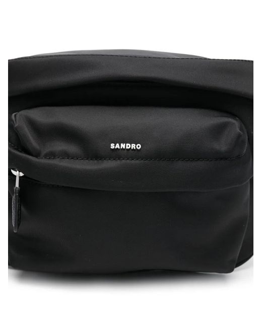 Borsa Messenger di Sandro in Black da Uomo