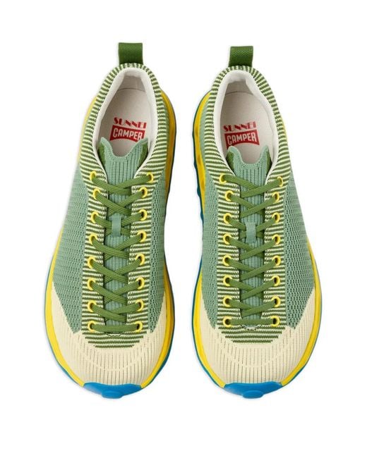 Camper Yellow X Sunnei Pelotissima Lace-Up Sneakers for men