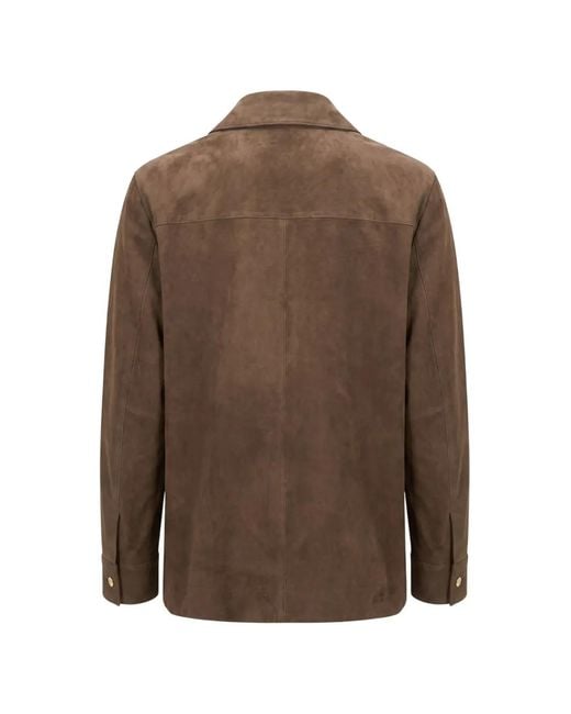 Max Mara Brown Suede Patch-Pocket Jacket