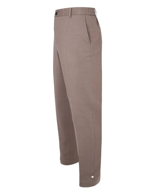 Peserico Gray Button Trousers for men